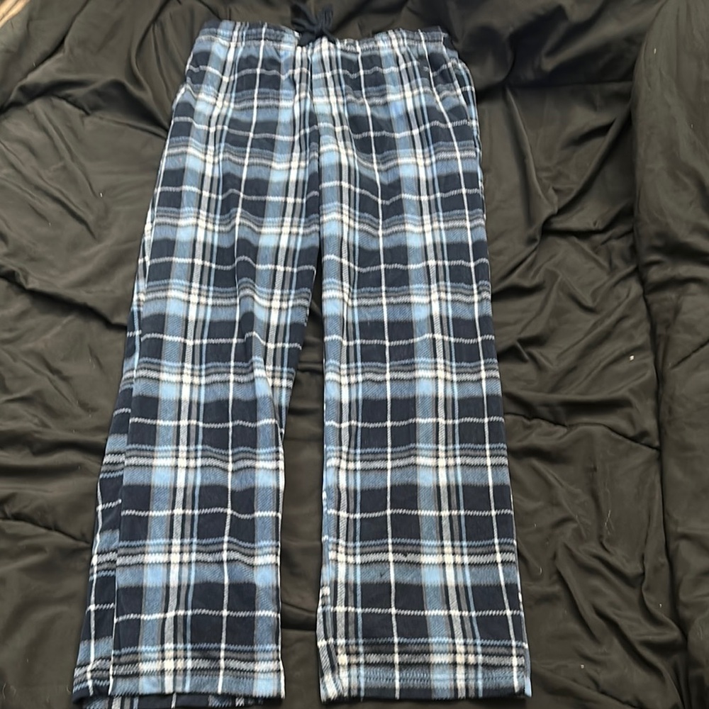 Blue Plaid Pajama Pants